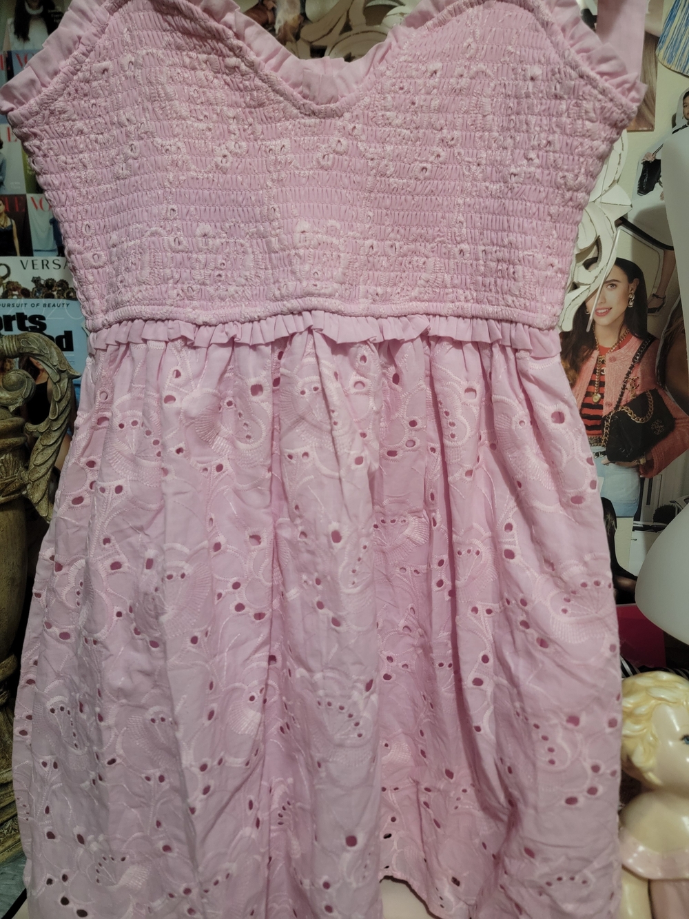 Altar'd State Pink Mariana Mini Dress Medium NWT - Picture 4 of 7